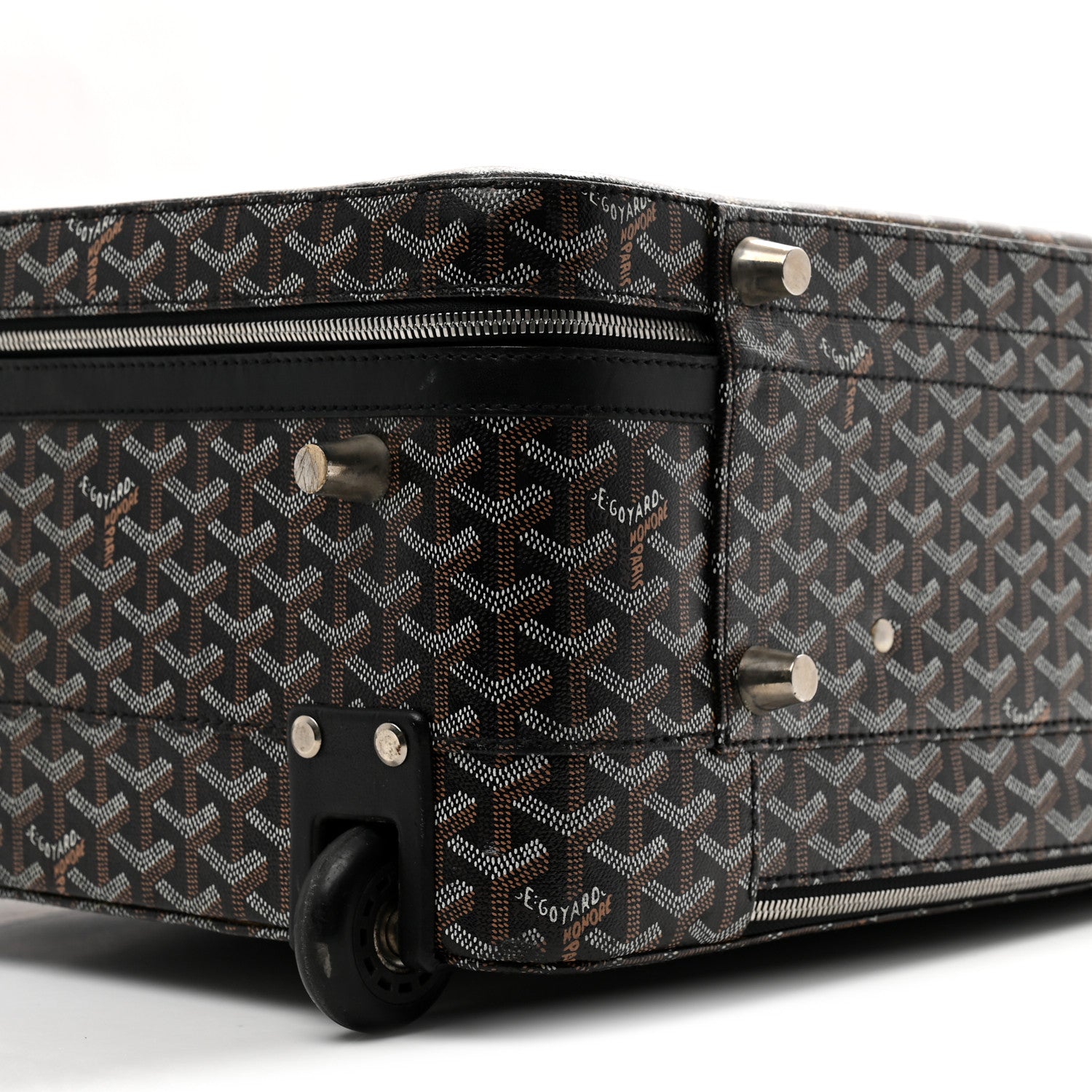 Goyard Goyardine Rolling Suitcase Trolley PM Black 9 of 10