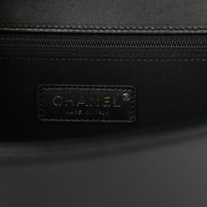Chanel Lambskin Quilted New Medium Boy Flap Black 6 of 12
