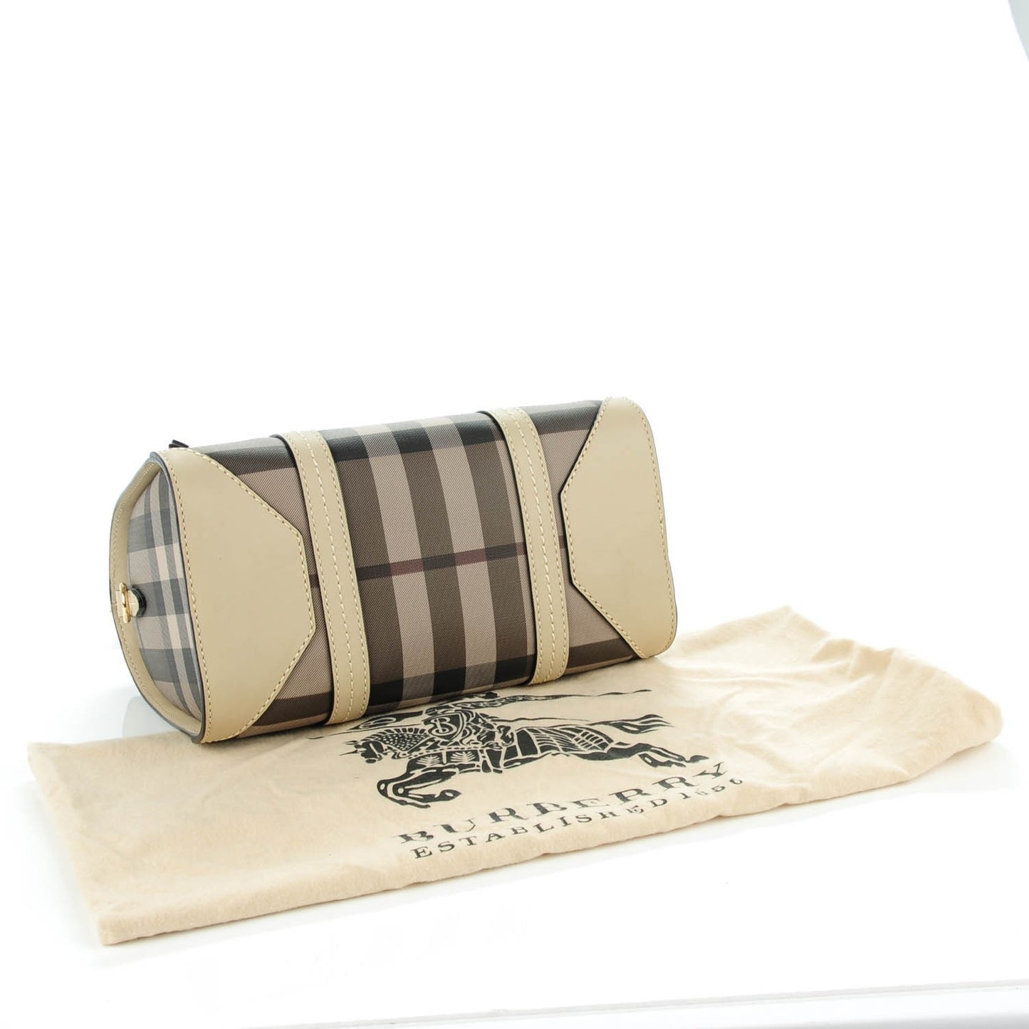 Smoked Check Small Chester Bowling Bag Trench