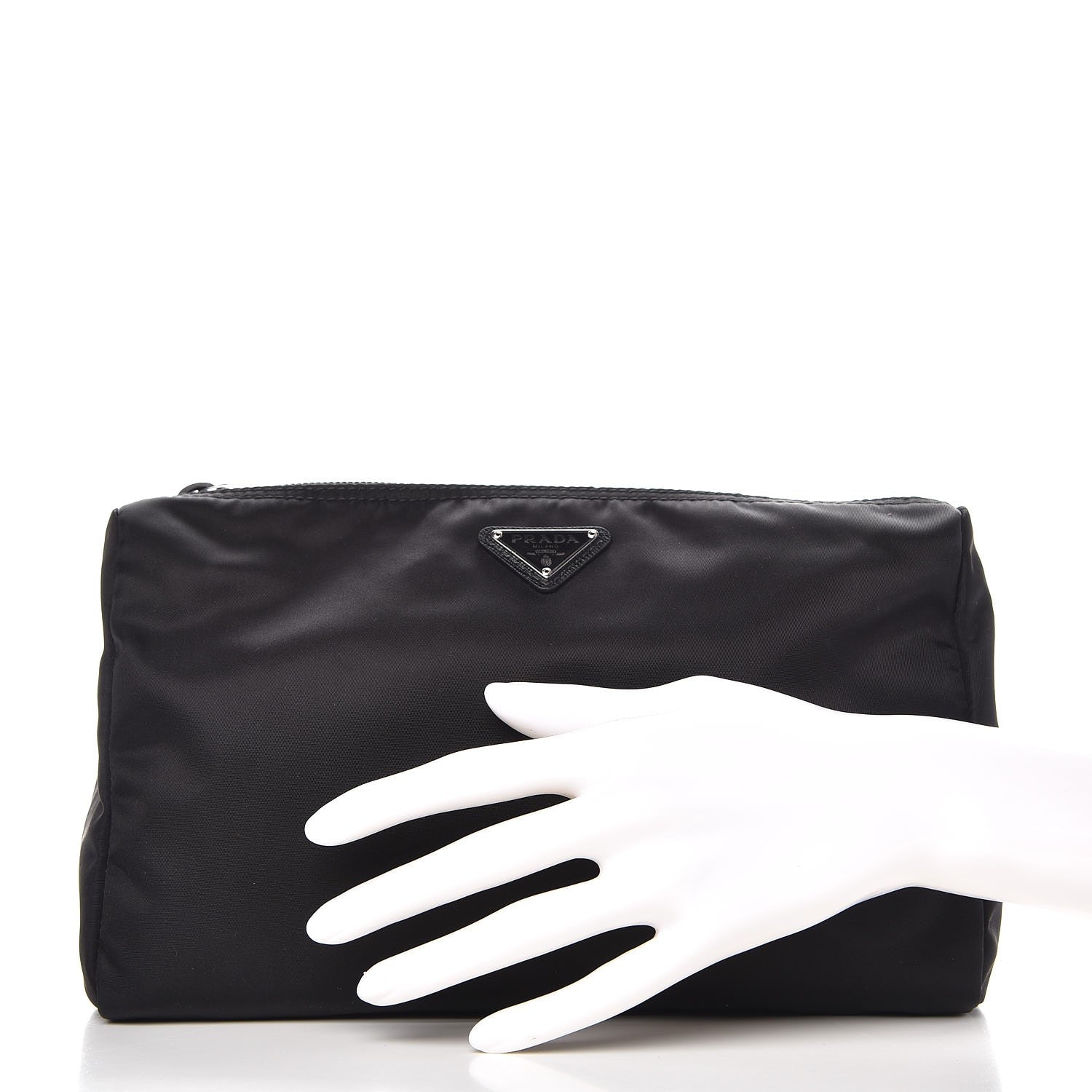 Prada Nylon Tessuto Cosmetic Pouch Nero Black 2 of 7