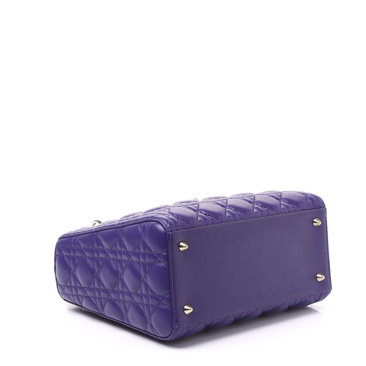Christian Dior Lambskin Cannage Medium Lady Dior Purple 3 of 8