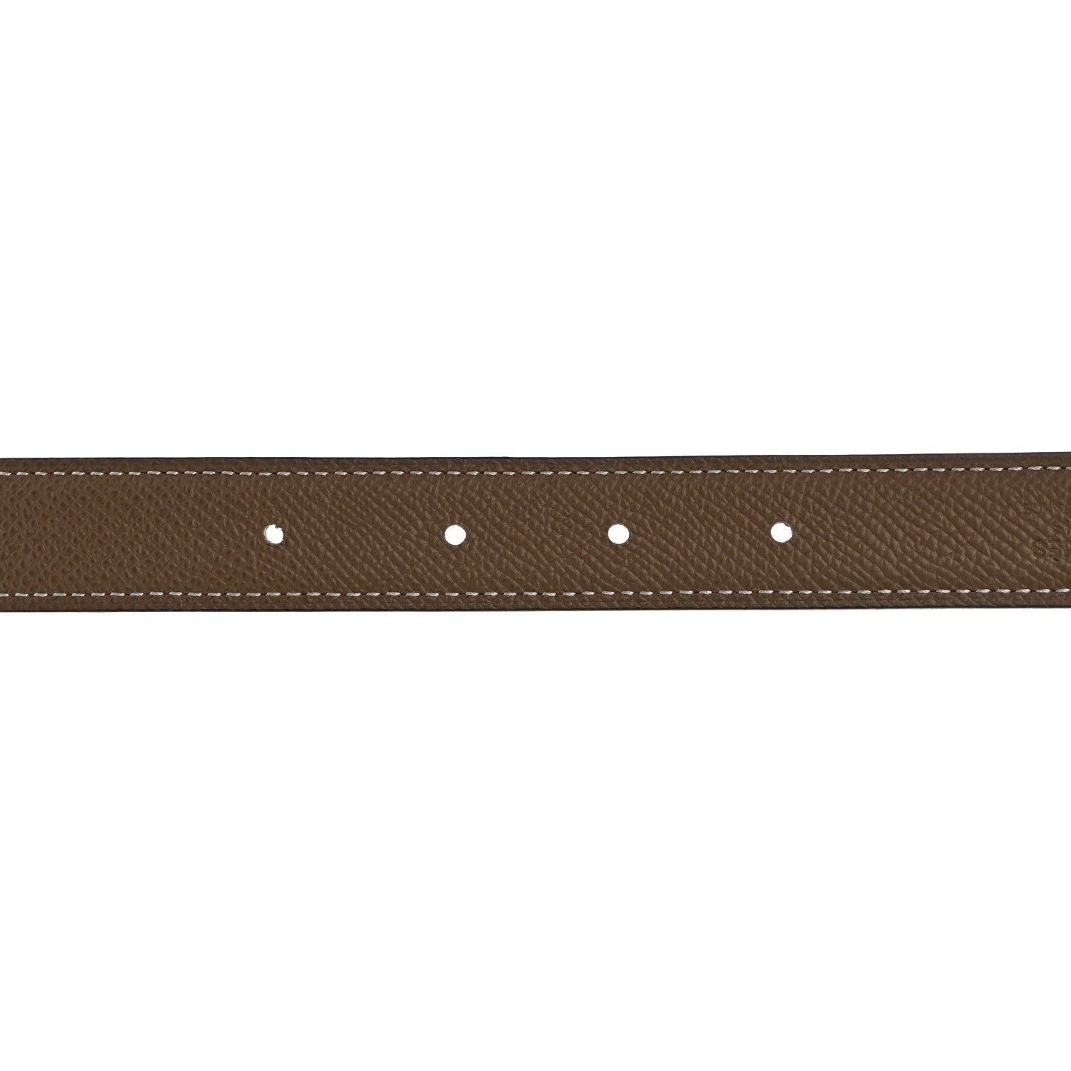 Hermes Swift Epsom 24mm H Cursives Belt 75 30 Black Etoupe 5 of 10