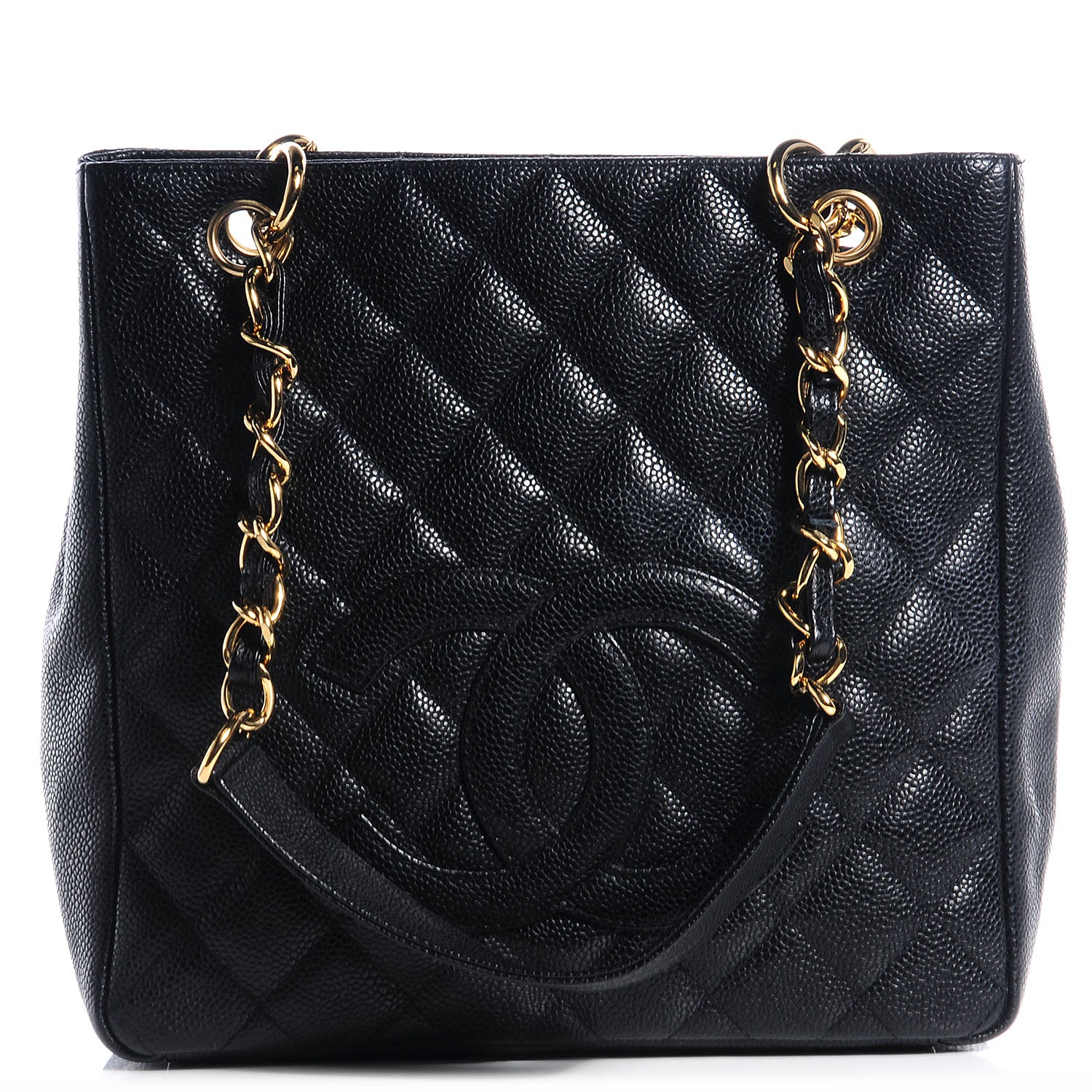 Chanel Caviar Petit Shopping Tote PST Black 1 of 7