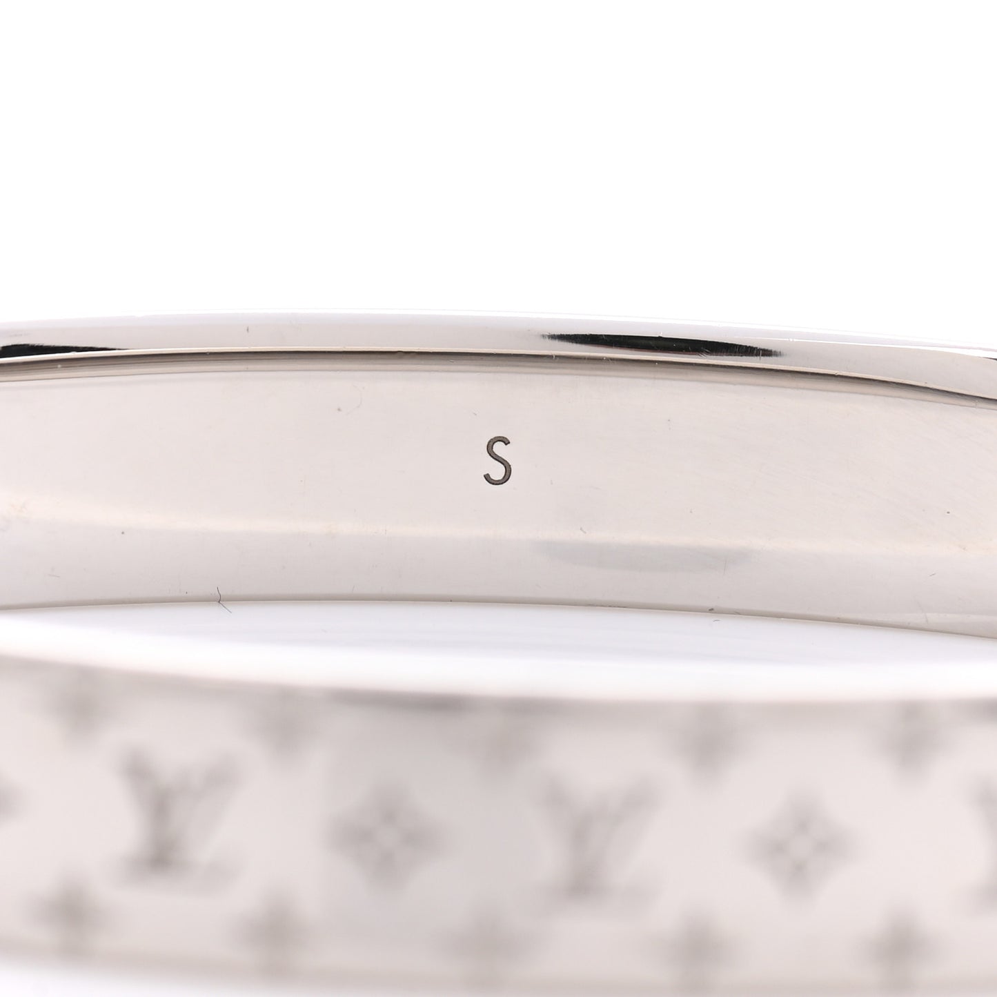 Palladium Monogram Nanogram Cuff S Silver