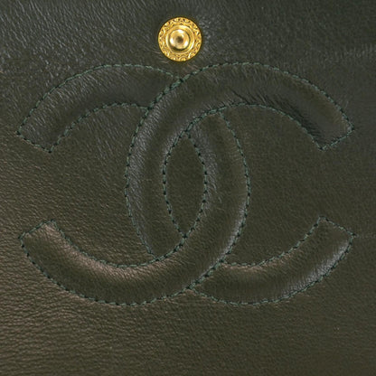 Chanel Lambskin Medium Double Flap Green 7 of 10