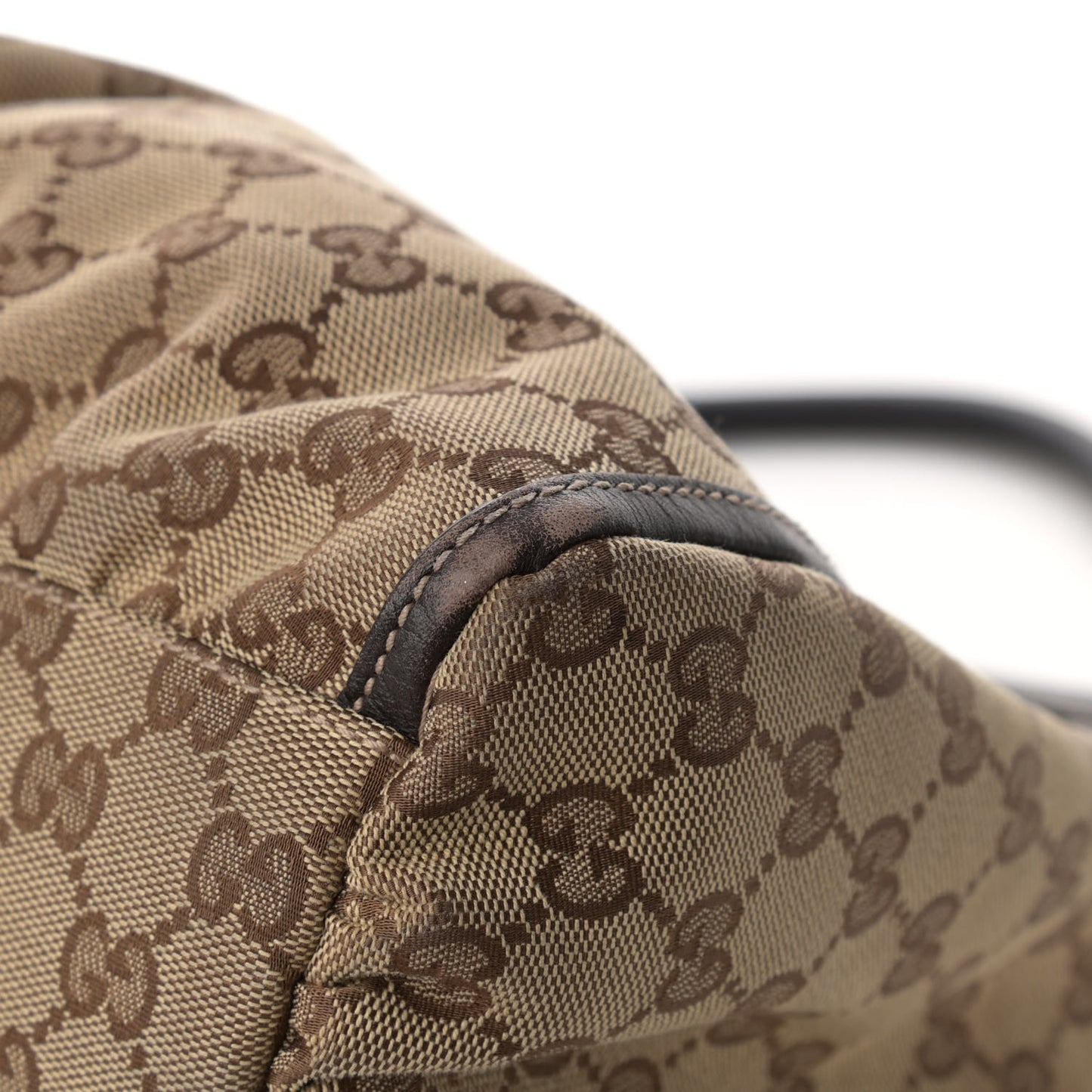 Monogram Medium D Gold Ring Hobo Dark Brown
