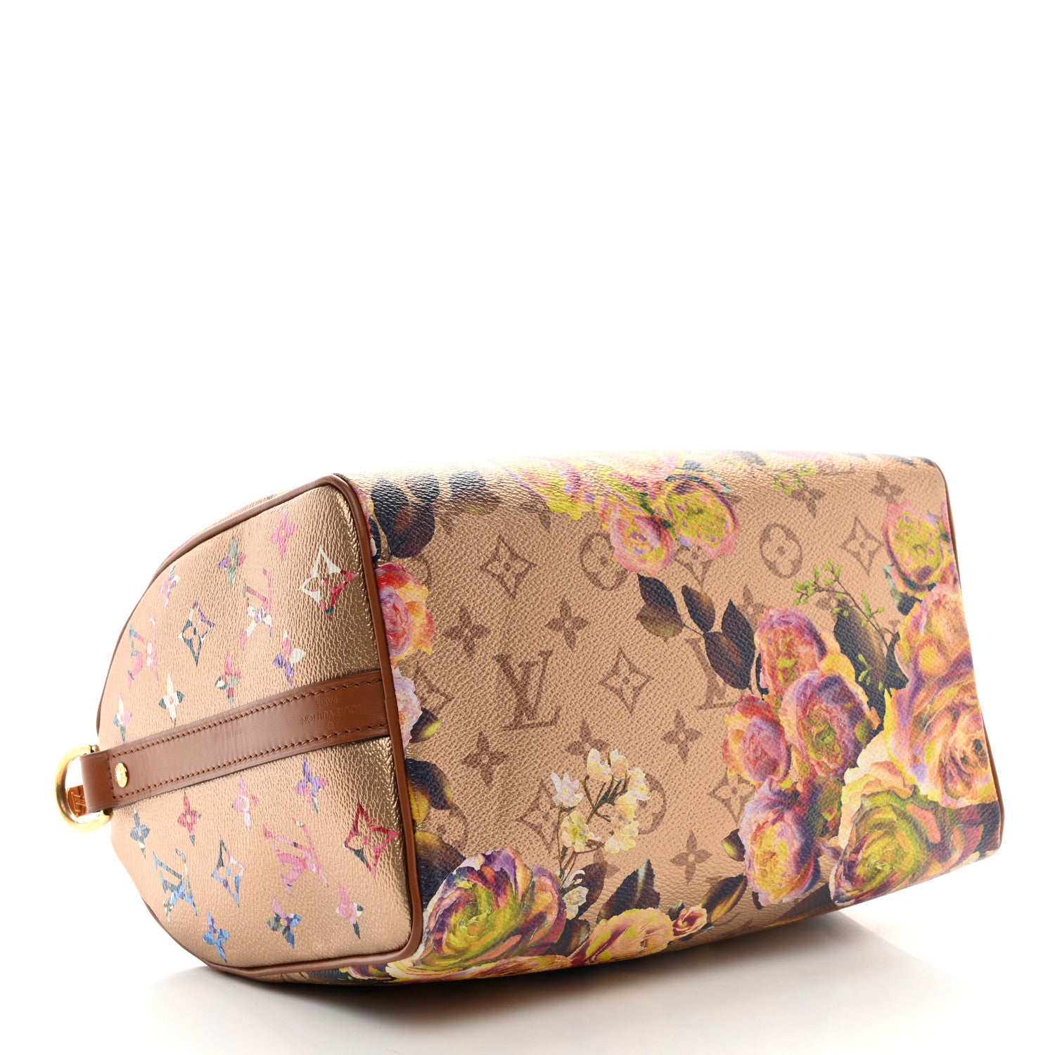 Louis Vuitton Metallic Monogram LV Garden Speedy Bandouliere 25 Gold 4 of 11