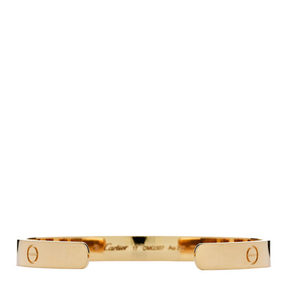 Cartier 18K Yellow Gold LOVE Cuff Bracelet 17 2 of 4