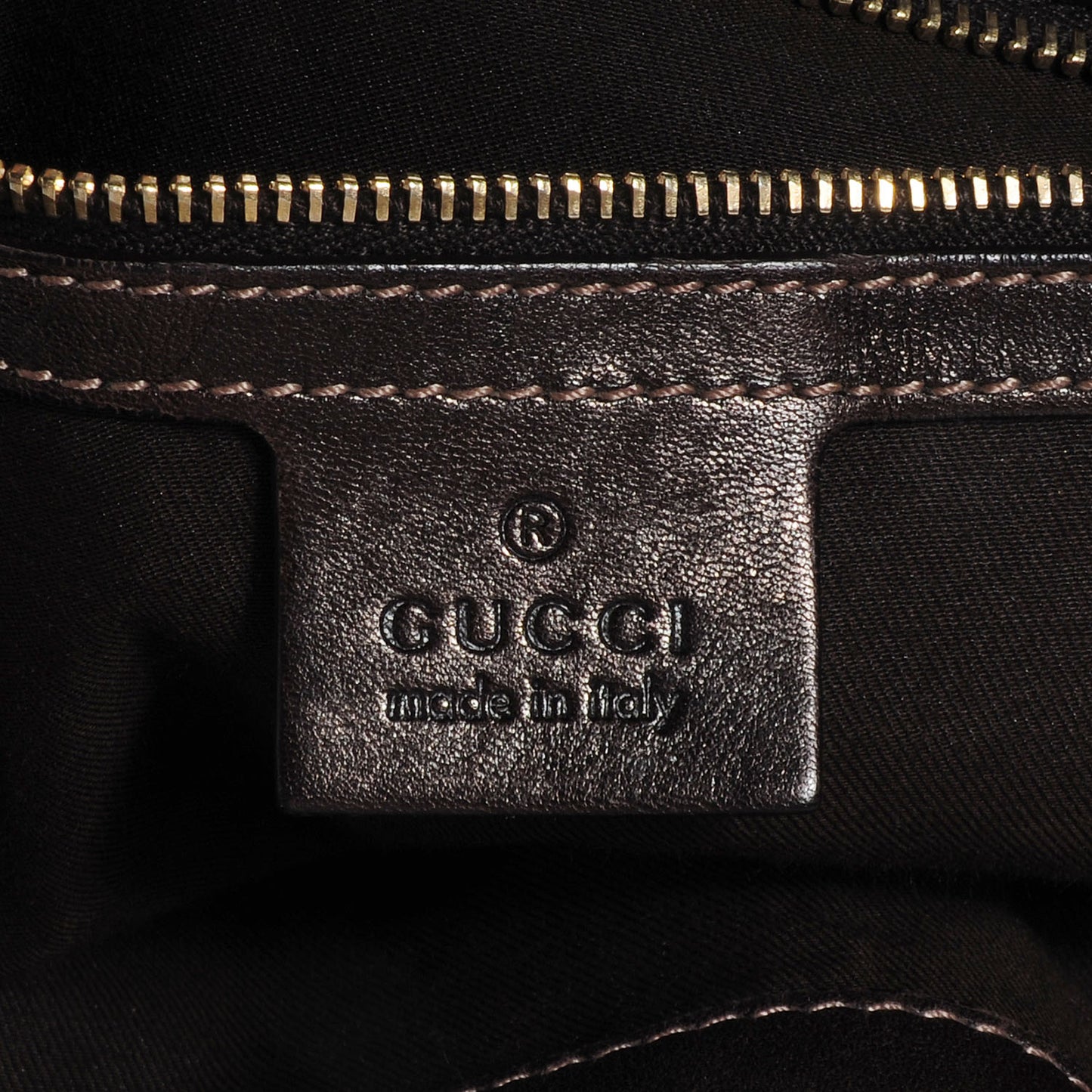 Monogram Peggy Braided Tote Brown