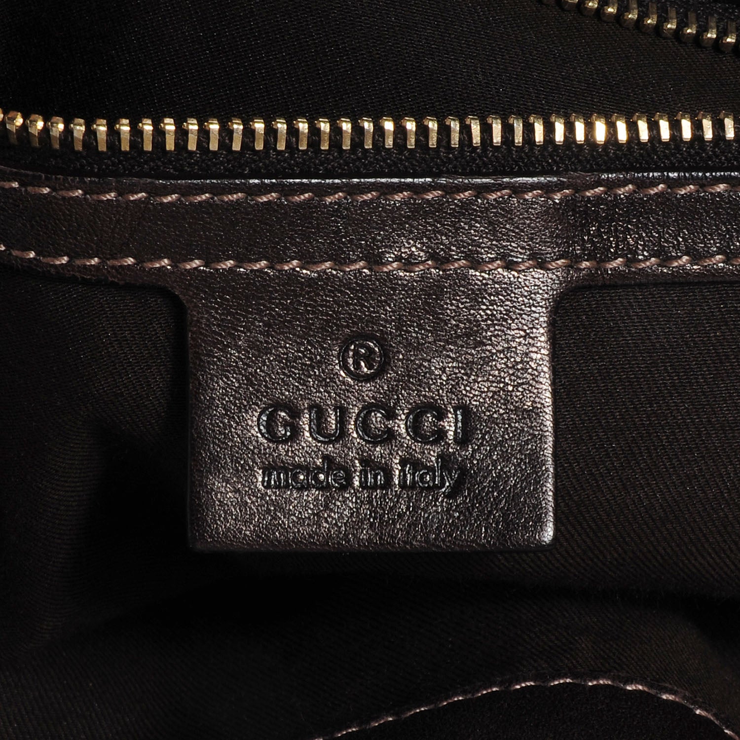 Gucci Monogram Peggy Braided Tote Brown 6 of 7
