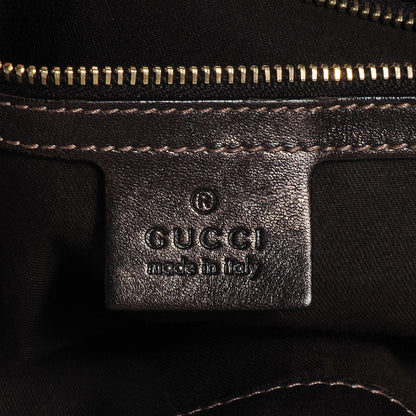 Gucci Monogram Peggy Braided Tote Brown 6 of 7