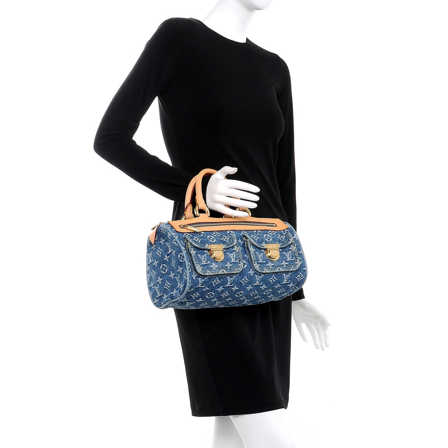 Monogram Denim Neo Speedy Blue