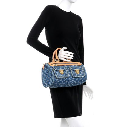 Louis Vuitton Monogram Denim Neo Speedy Blue 2 of 7