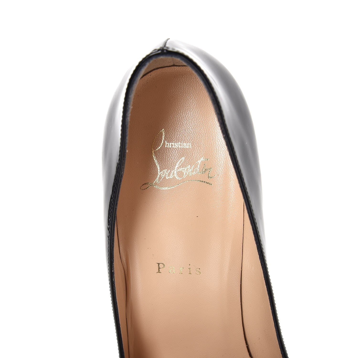 Christian Louboutin Patent Corafront 100 Pumps 39.5 Black Red 10 of 10