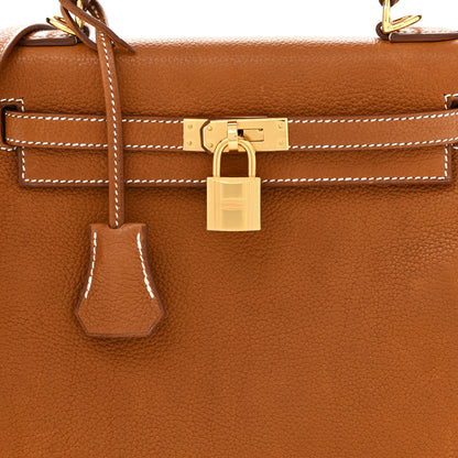Hermes Barenia Faubourg Kelly Retourne 25 Fauve 8 of 13