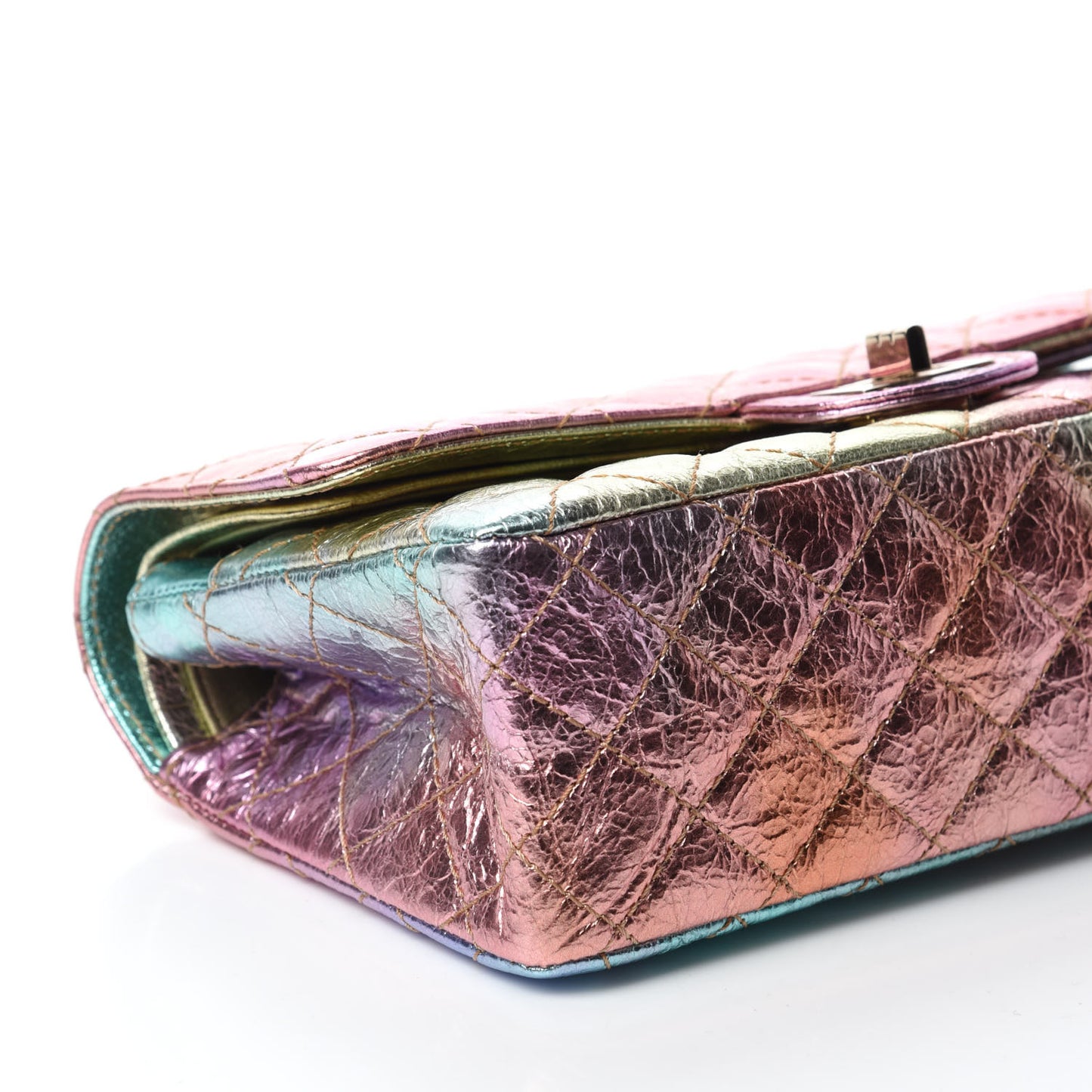 Metallic Goatskin Quilted 2.55 Reissue 225 Flap Multicolor