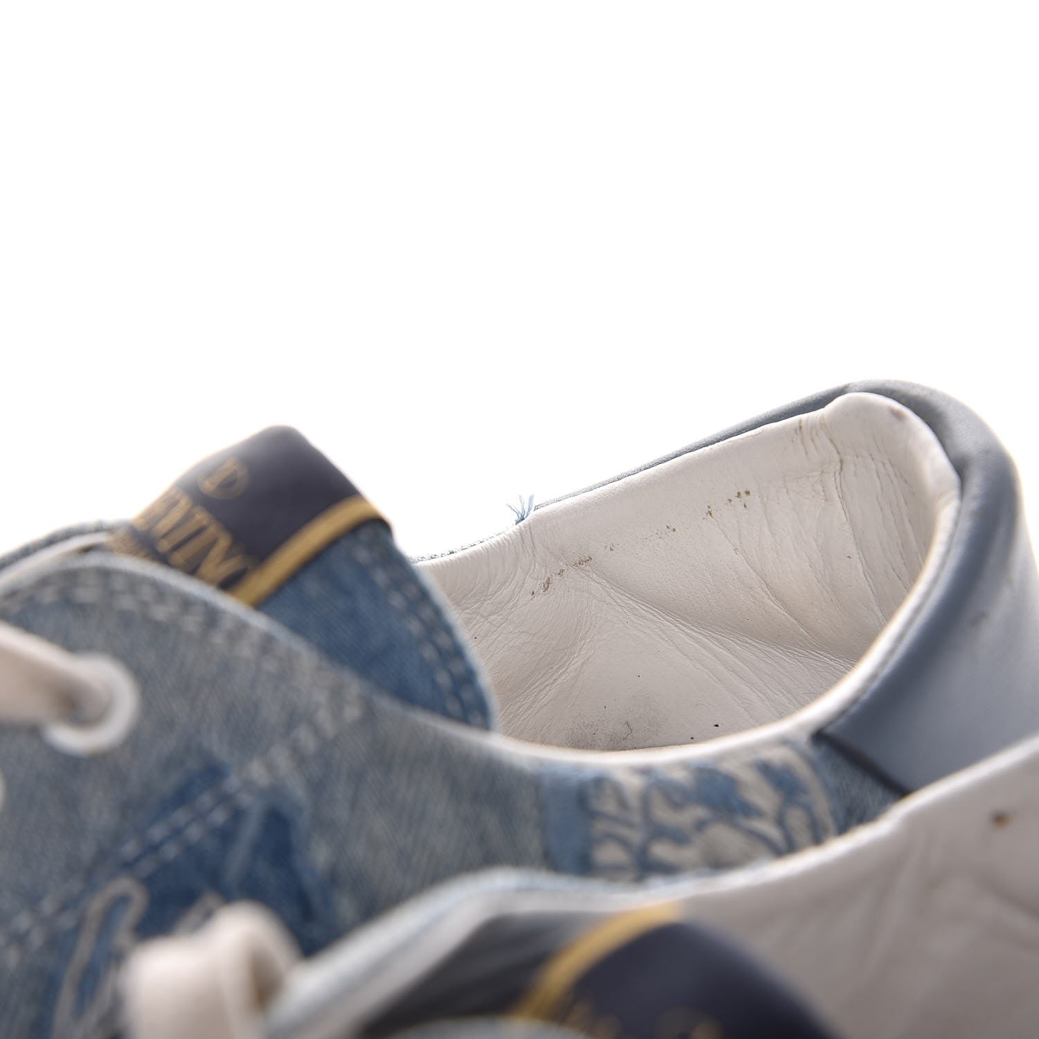 Valentino Garavani Denim Butterfly Embroidered Sneakers 41 Light Denim 15 of 17