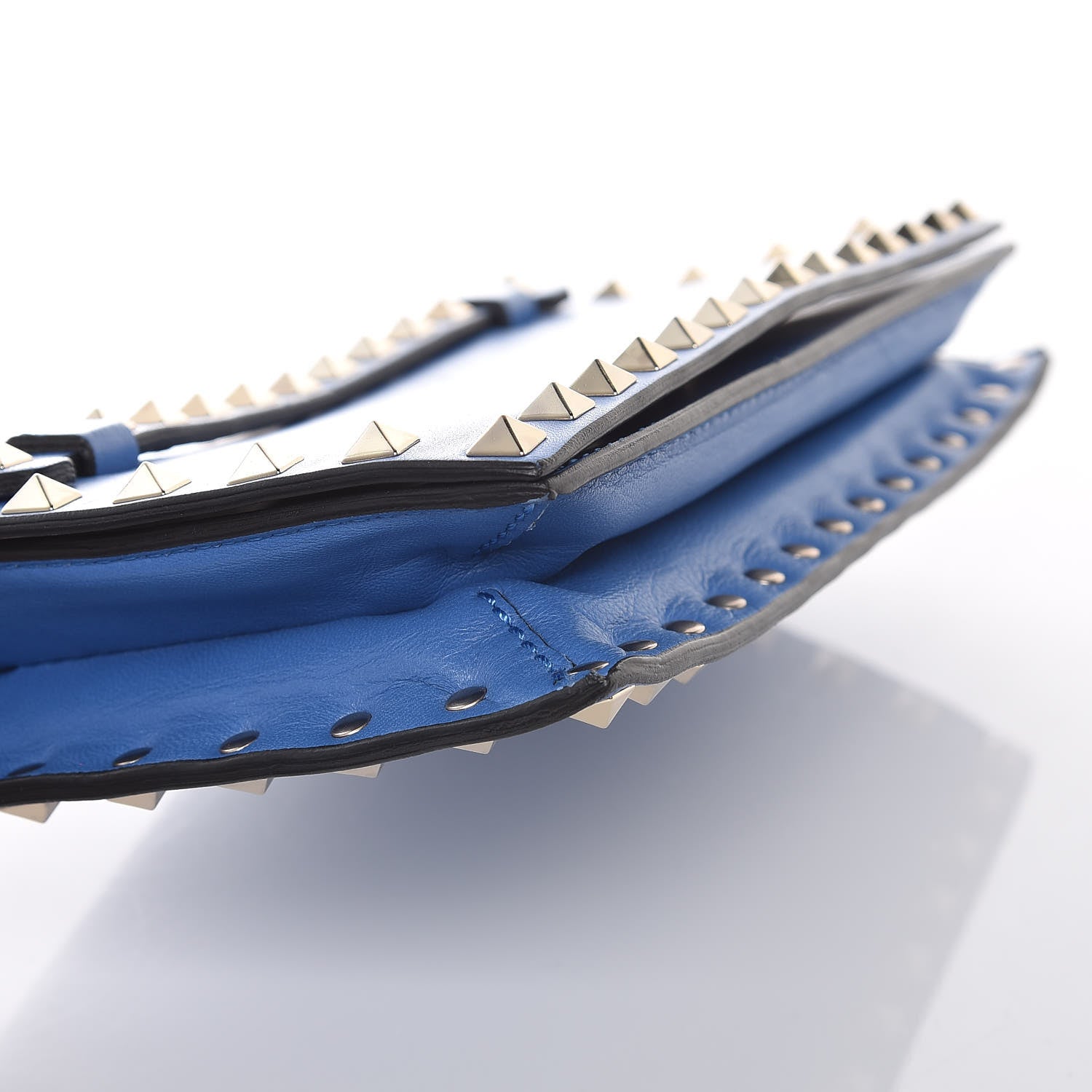 Valentino Garavani Nappa Small Rockstud Wristlet Clutch Light Sapphire 8 of 10