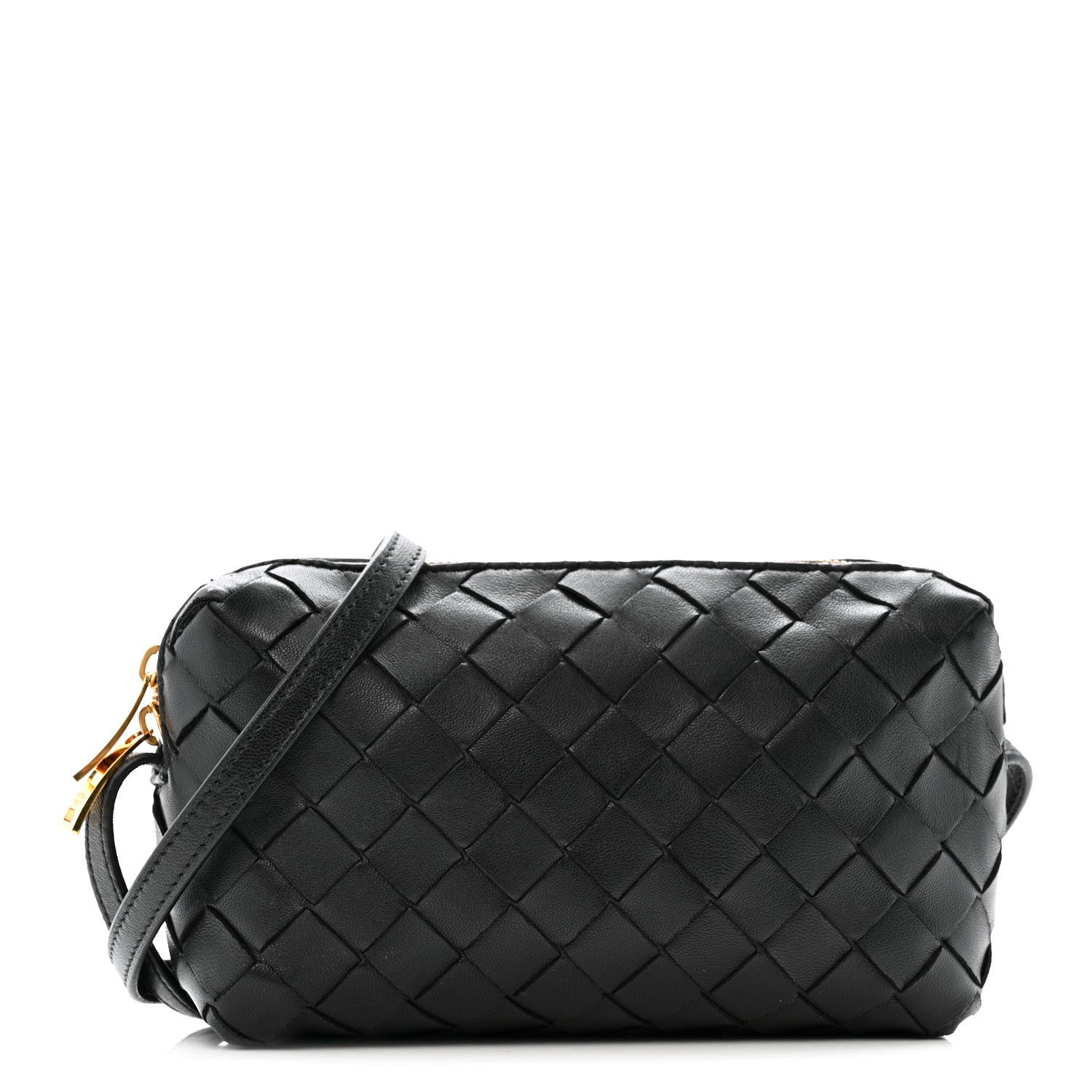 Bottega Veneta Nappa Intrecciato Mini Loop Camera Bag Black 1 of 13