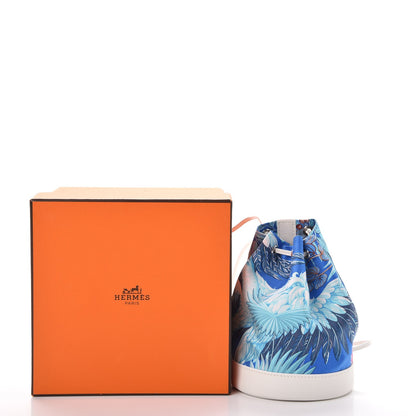 Hermes Silk Swift Flamingo Party Small Soie Cool Mykonos White 9 of 9