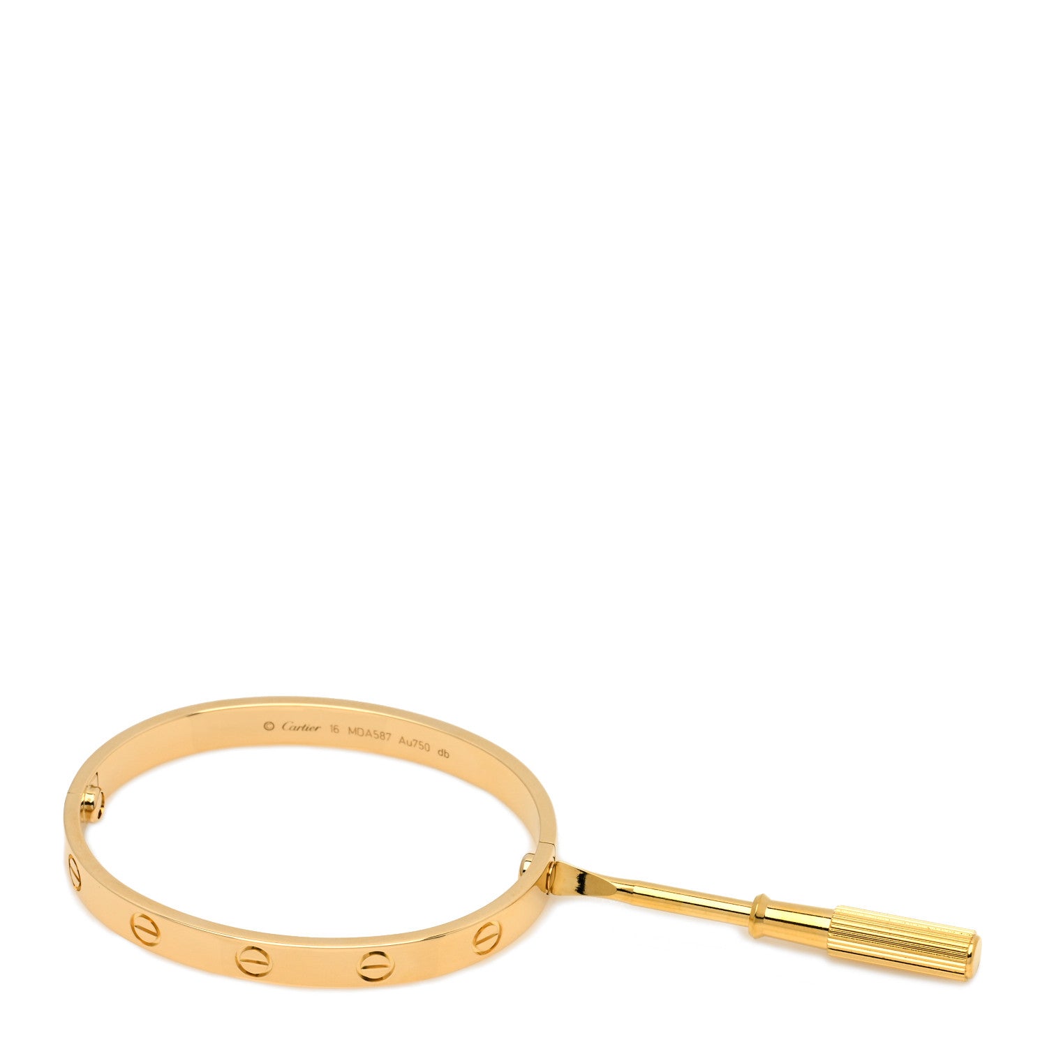 Cartier 18K Yellow Gold LOVE Bracelet 16 4 of 5