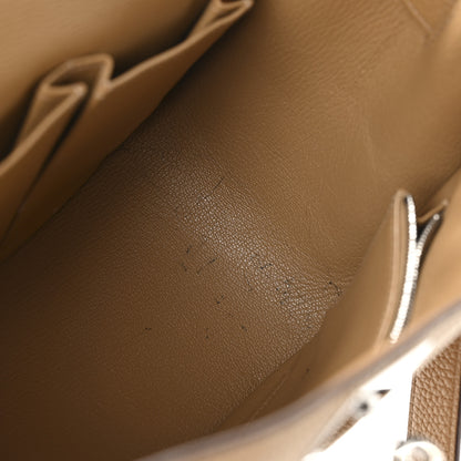 Hermes Taurillon Clemence Jypsiere 28 Biscuit 12 of 12
