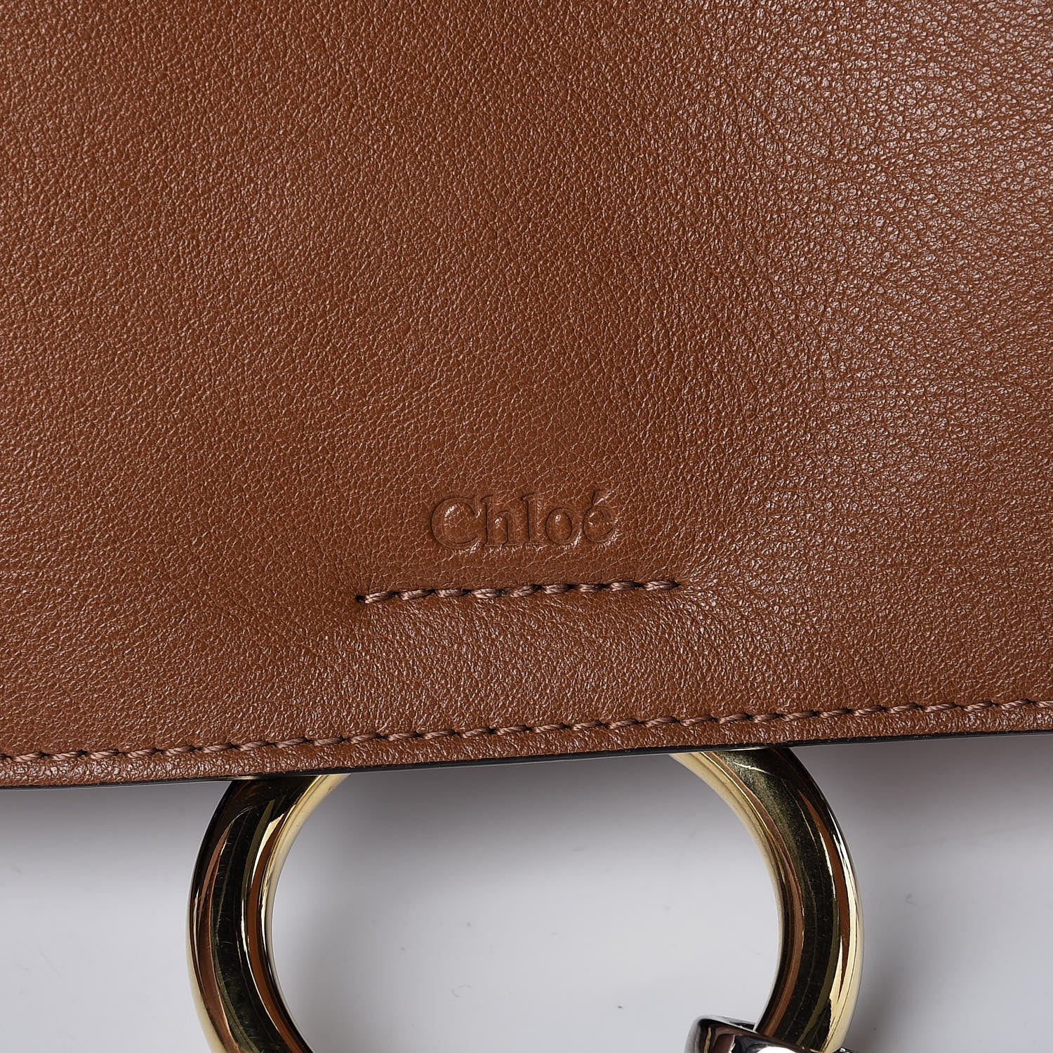 Chloe Calfskin Medium Faye Day Shoulder Bag Tan 7 of 15