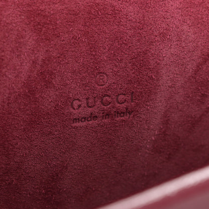 Gucci Crinkled Patent Small Dionysus Top Handle Bag Rosso Ancora Red 6 of 9