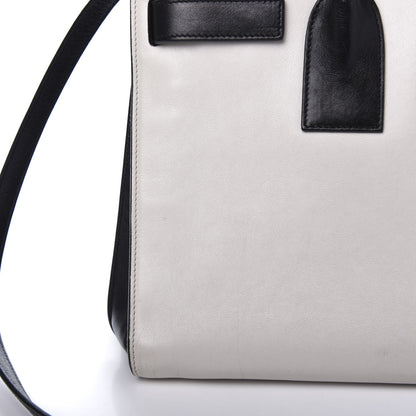 Saint Laurent Calfskin Small Sac De Jour White Black 13 of 18