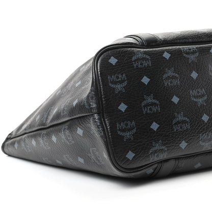 MCM Visetos Shopping Tote Black 7 of 9