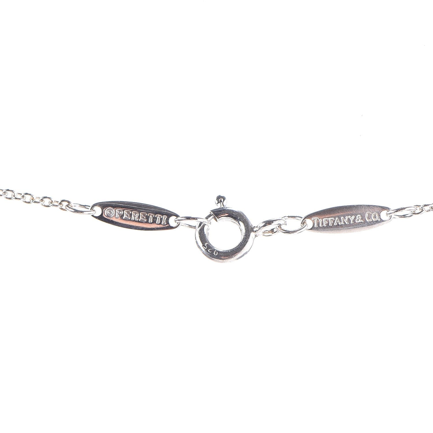 Tiffany Sterling Silver Tsavorite Elsa Peretti 5 Station Color by the Yard Necklace 6 of 9