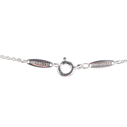 Tiffany Sterling Silver Tsavorite Elsa Peretti 5 Station Color by the Yard Necklace 6 of 9