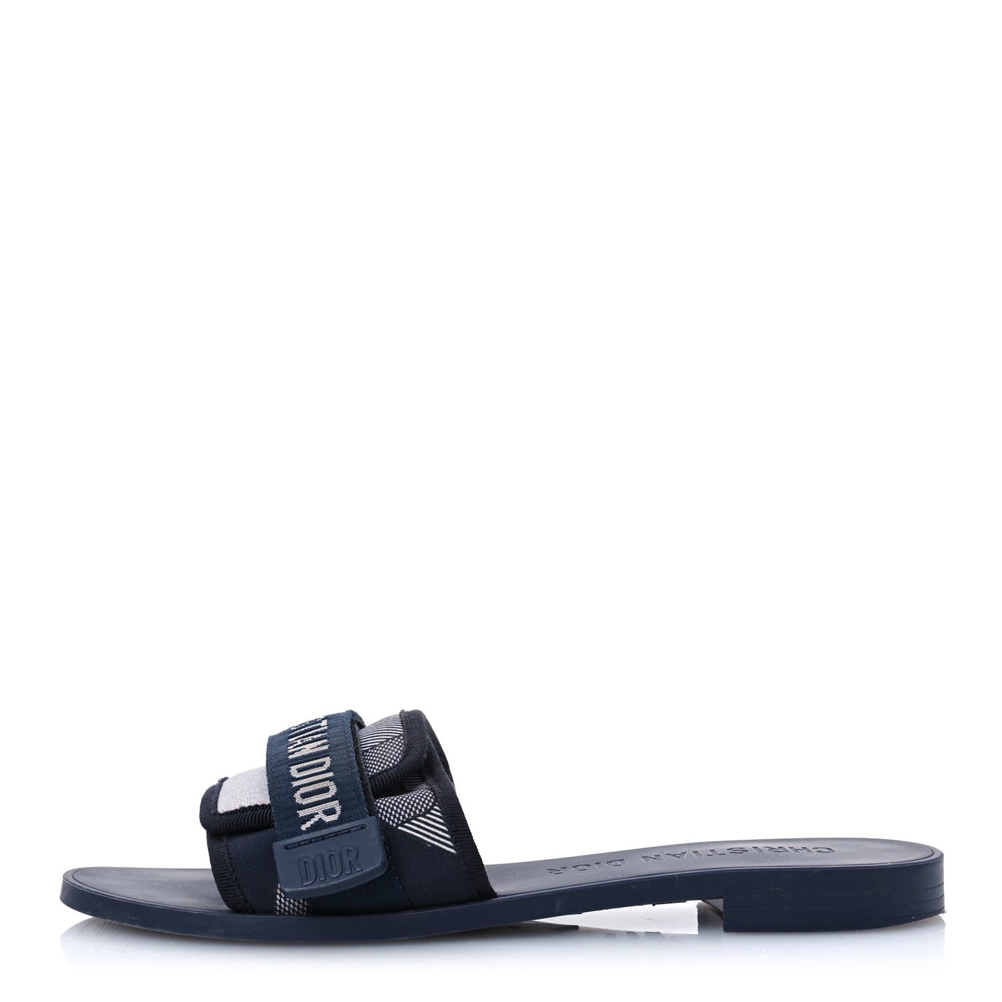 Technical Stretch Fabric Camouflage Dio(r)evolution Slide Sandals 39 Deep Blue