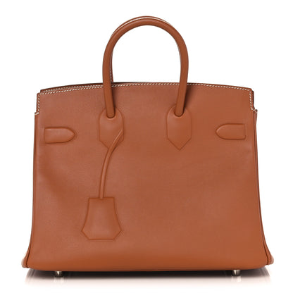 Hermes Swift Birkin Shadow 25 Gold 4 of 26