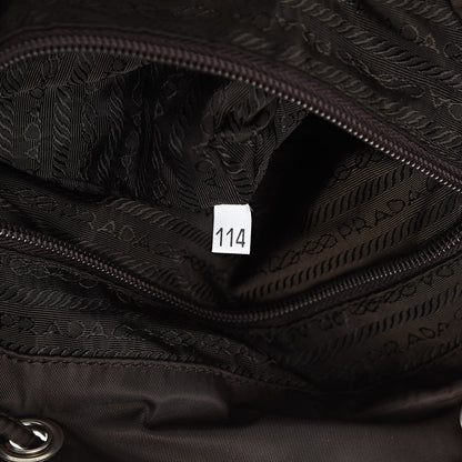 Prada Tessuto Nylon Medium Vela Backpack Ebano 7 of 12