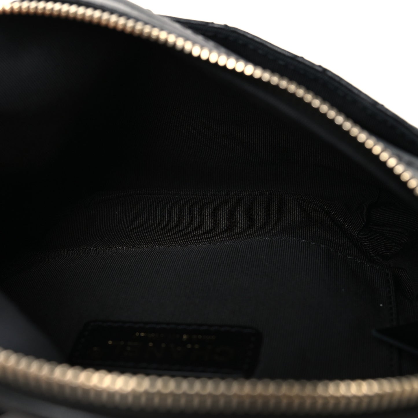 Lambskin Quilted Waist Bag Fanny Pack Black