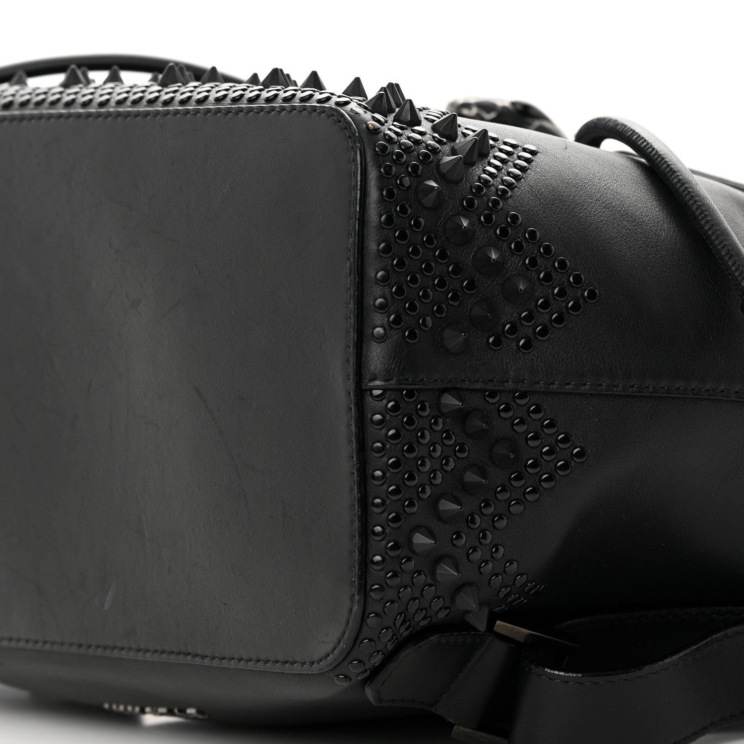 Bulgari X NICHOLAS KIRKWOOD Calfskin Studded Serpenti Forever Backpack Black 10 of 26