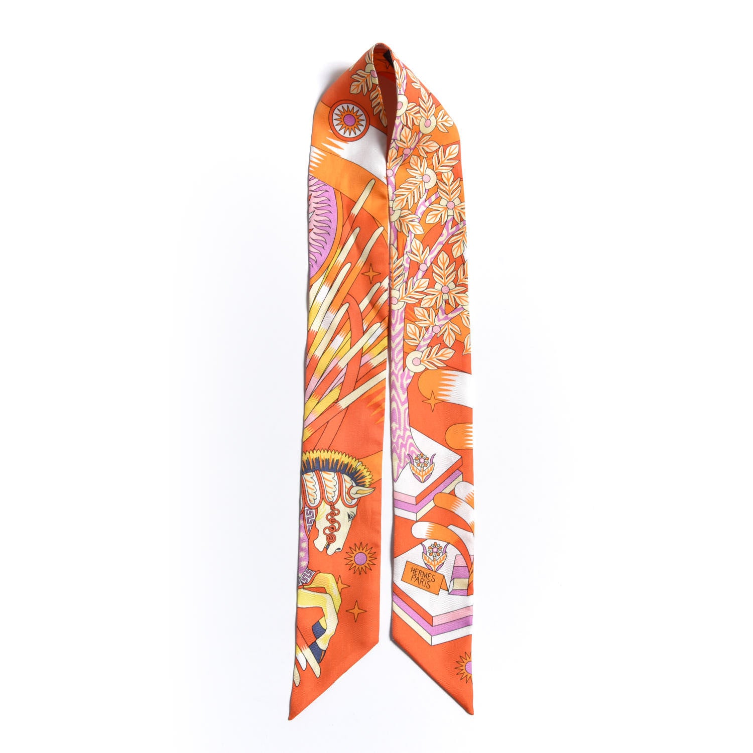 Hermes Silk La Source de Pegase Twilly 6 of 6