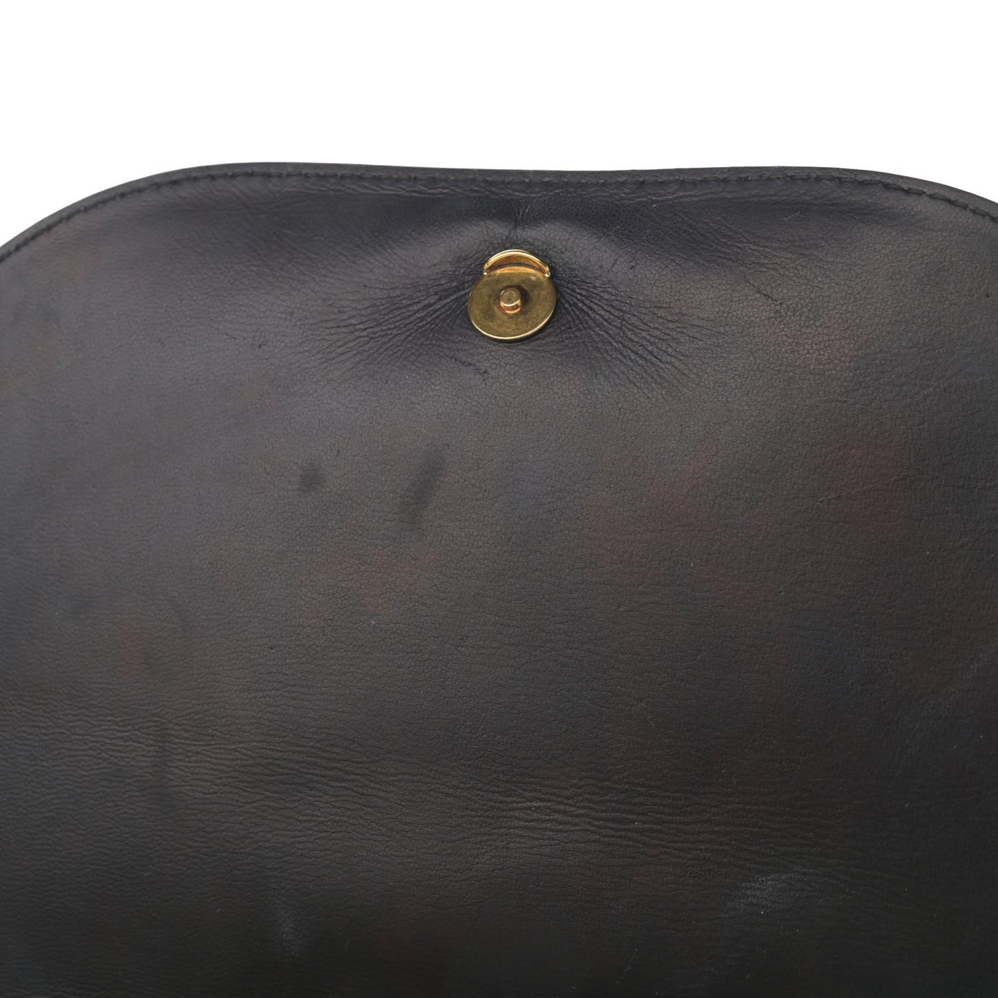 Signature Grained Calfskin Logo S Ville Day Bag Black