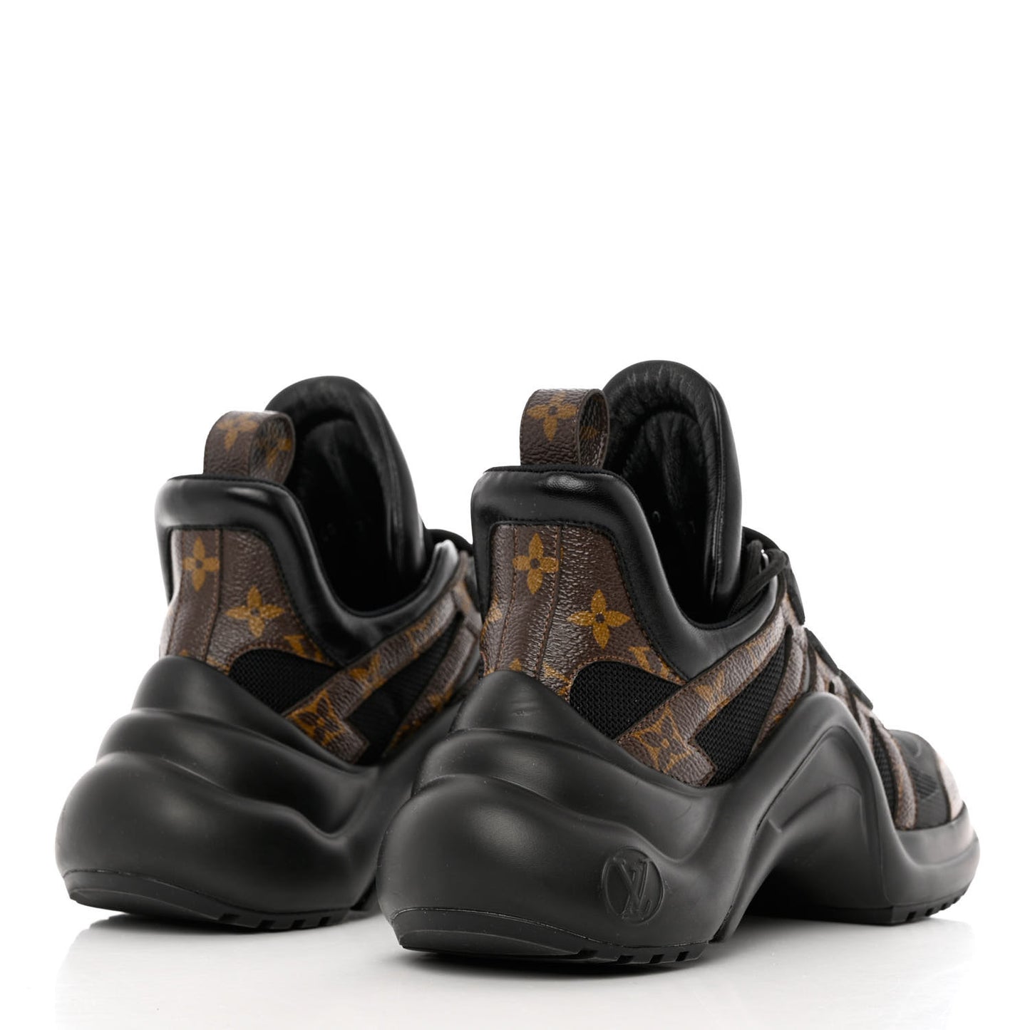 Calfskin Patent Monogram LV Archlight Sneakers 38.5 Black