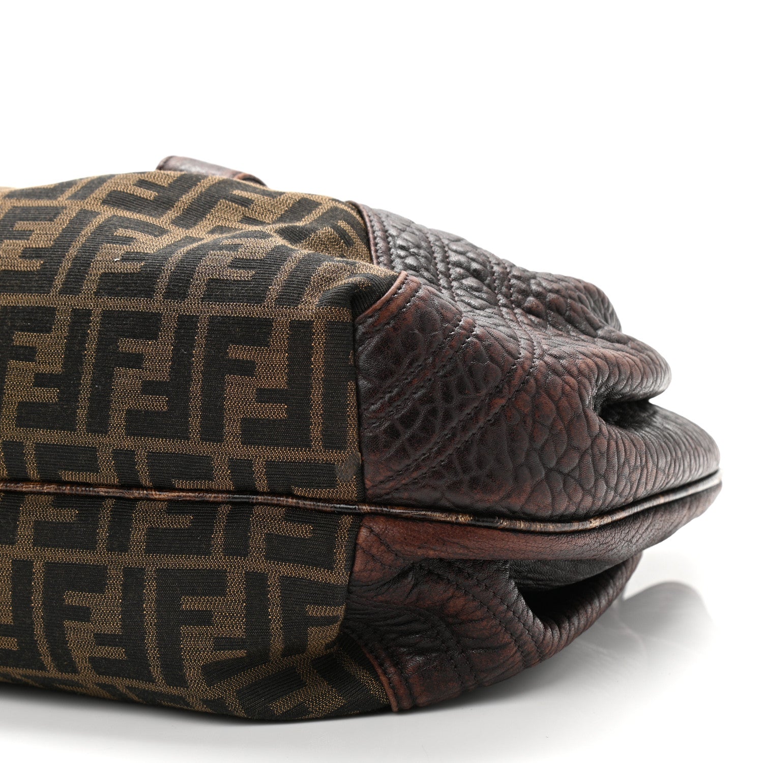 Fendi Zucca Nappa Nuvolata Vitello Tortuga Spy Tobacco Moro 11 of 15