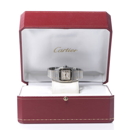 Cartier Stainless Steel 18K Yellow Gold 24mm Santos De Cartier Galbee Automatic Watch 6 of 6