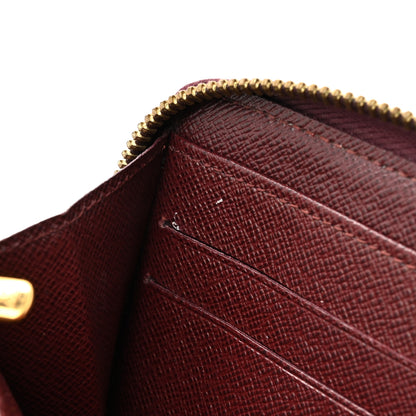 Louis Vuitton Damier Paillettes Zippy Wallet Red 9 of 12