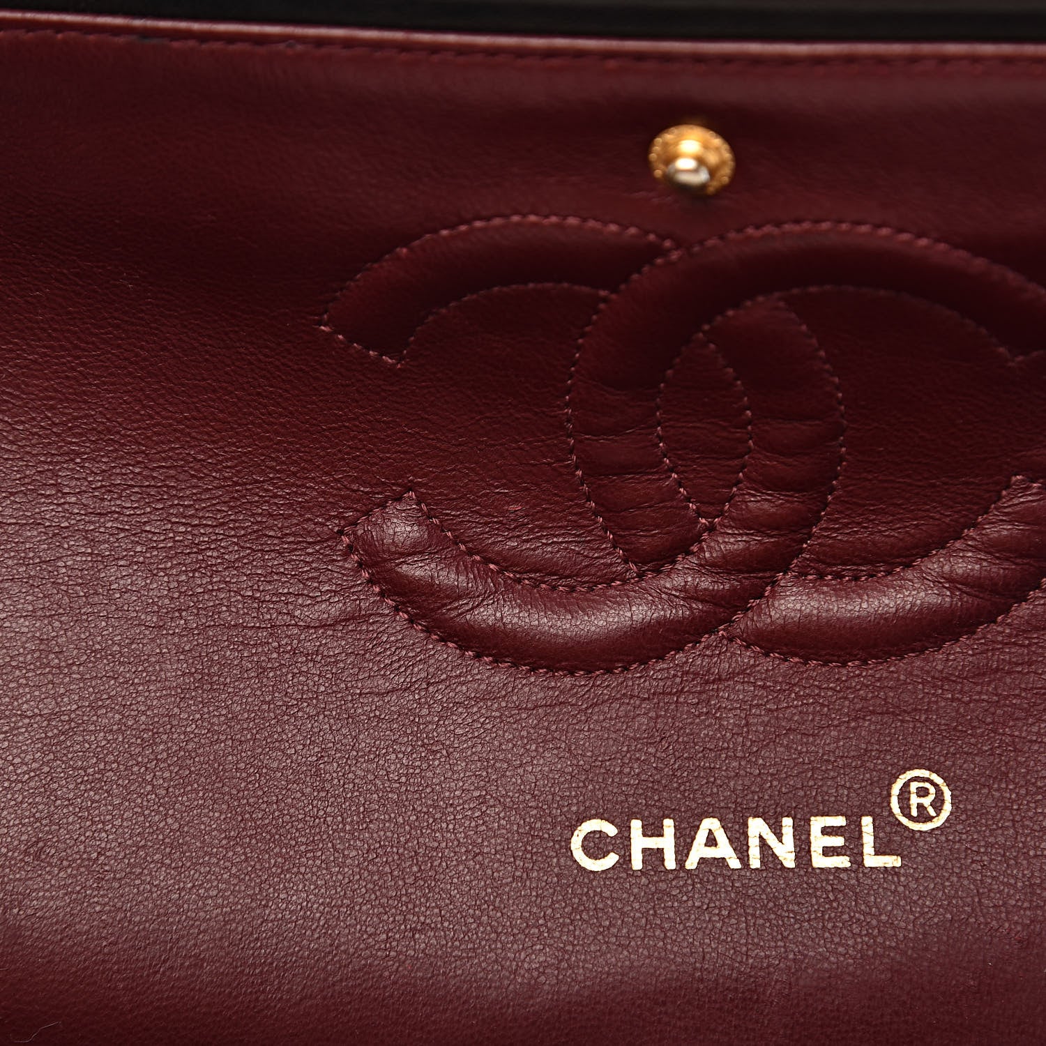 Chanel Lambskin Quilted Medium Double Flap Black 9 of 16