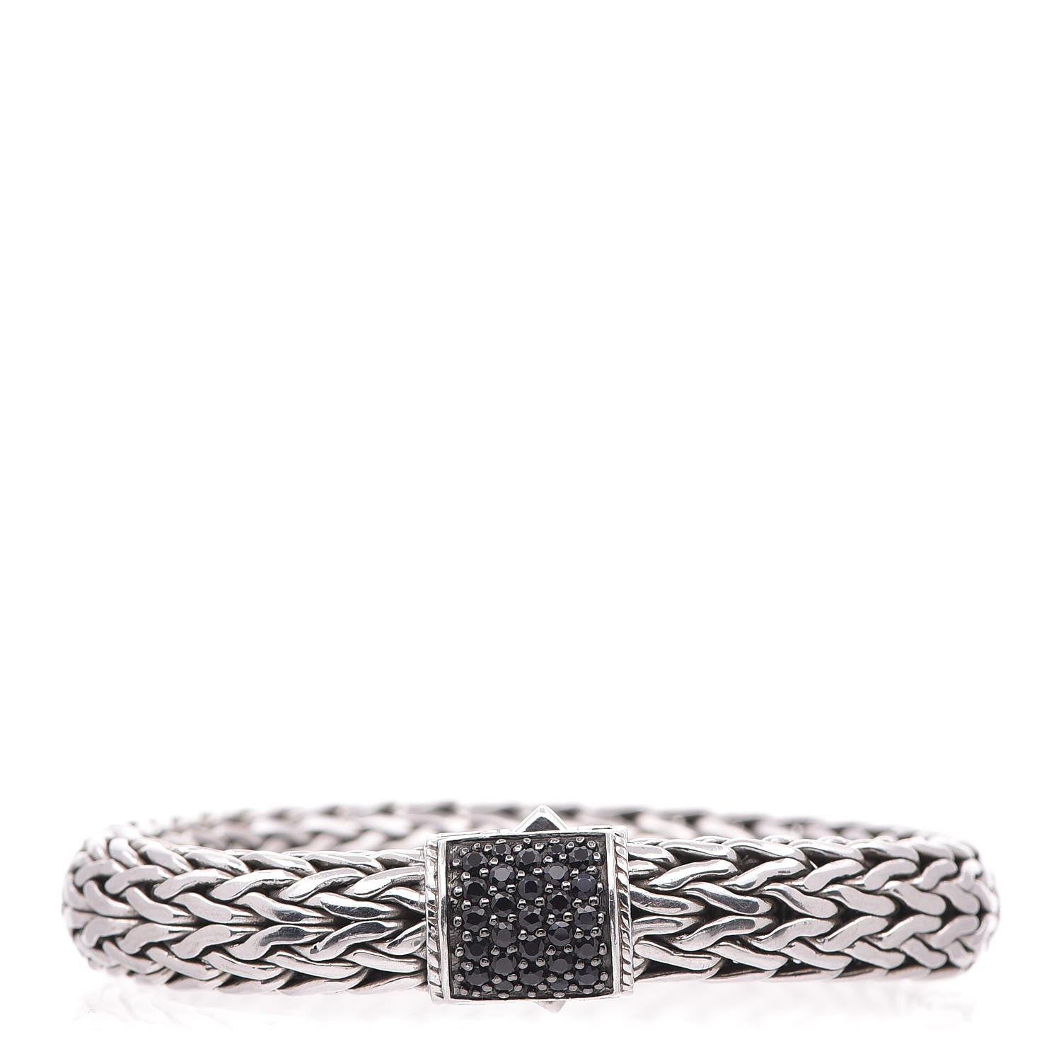 John Hardy Sterling Silver Black Sapphire Classic Chain Bracelet Large 1 of 8