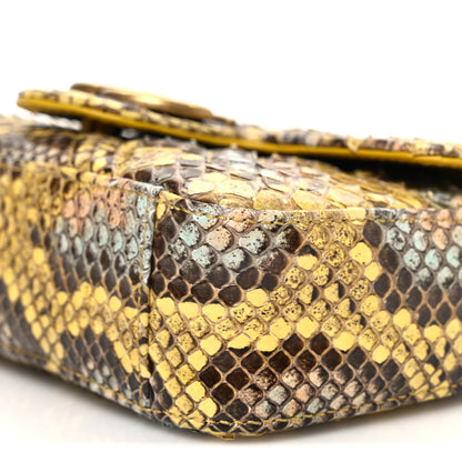 Gucci Snakeskin Matelasse GG Marmont Shoulder Bag Green Multicolor 10 of 11