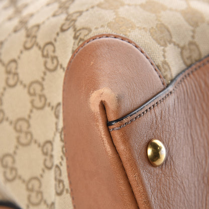 Gucci GG Monogram Web Large Rania Top Handle Bag Sand 11 of 12
