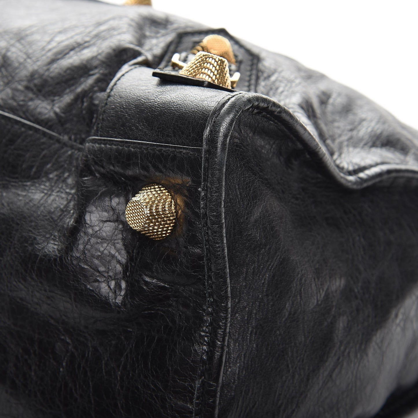 Agneau Giant 21 Gold Hardware Work Black