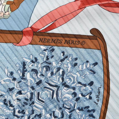 Hermes Silk Plisse Neige d'Antan Scarf 90 4 of 4