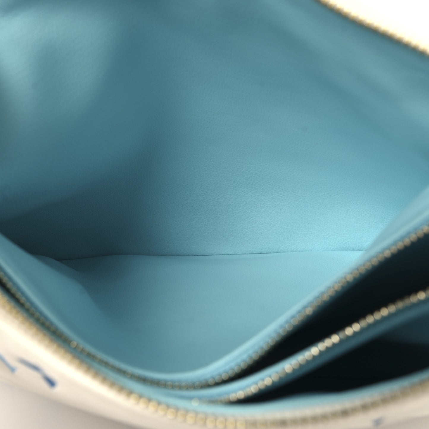 Lambskin Embossed Monogram Tricolor By The Pool Coussin PM White Blue